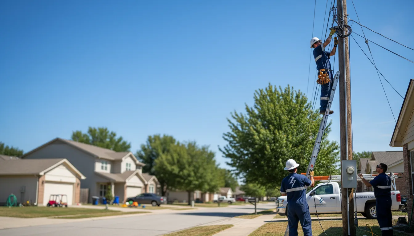 Residential electrician providing installation services in Dallas, PA